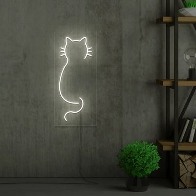 Neonowy znak Cat