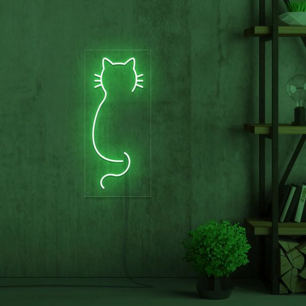 Неоновий світильник Cat cat фото