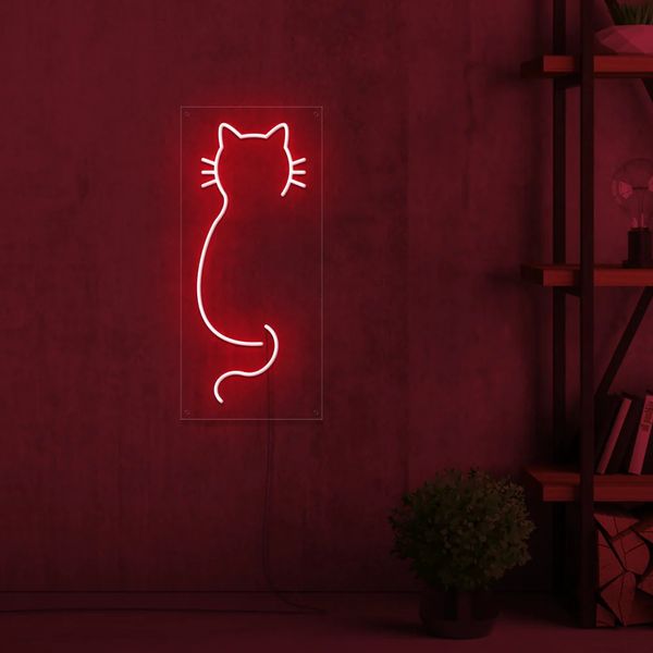 Неоновий світильник Cat cat фото