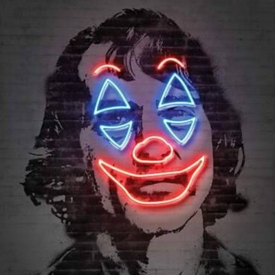 Neon picture Joker
